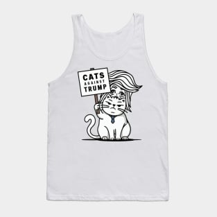 Cats Against Trump, Funny Cat Tank Top